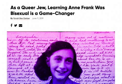 is anne frank lesbian|Learning Anne Frank was bisexual is a game